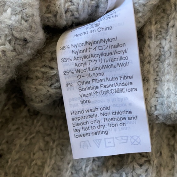 Madewell Knit Turtleneck Sweater Gray XS - Picture 5 of 5